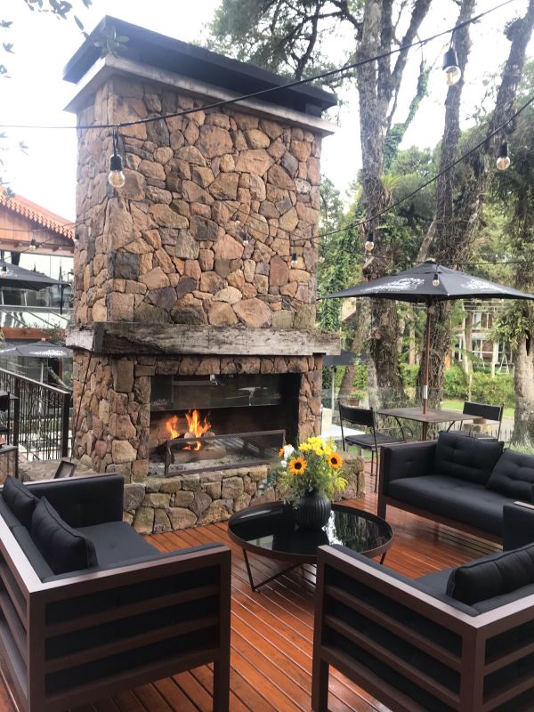 Deck with Built-in Firepit